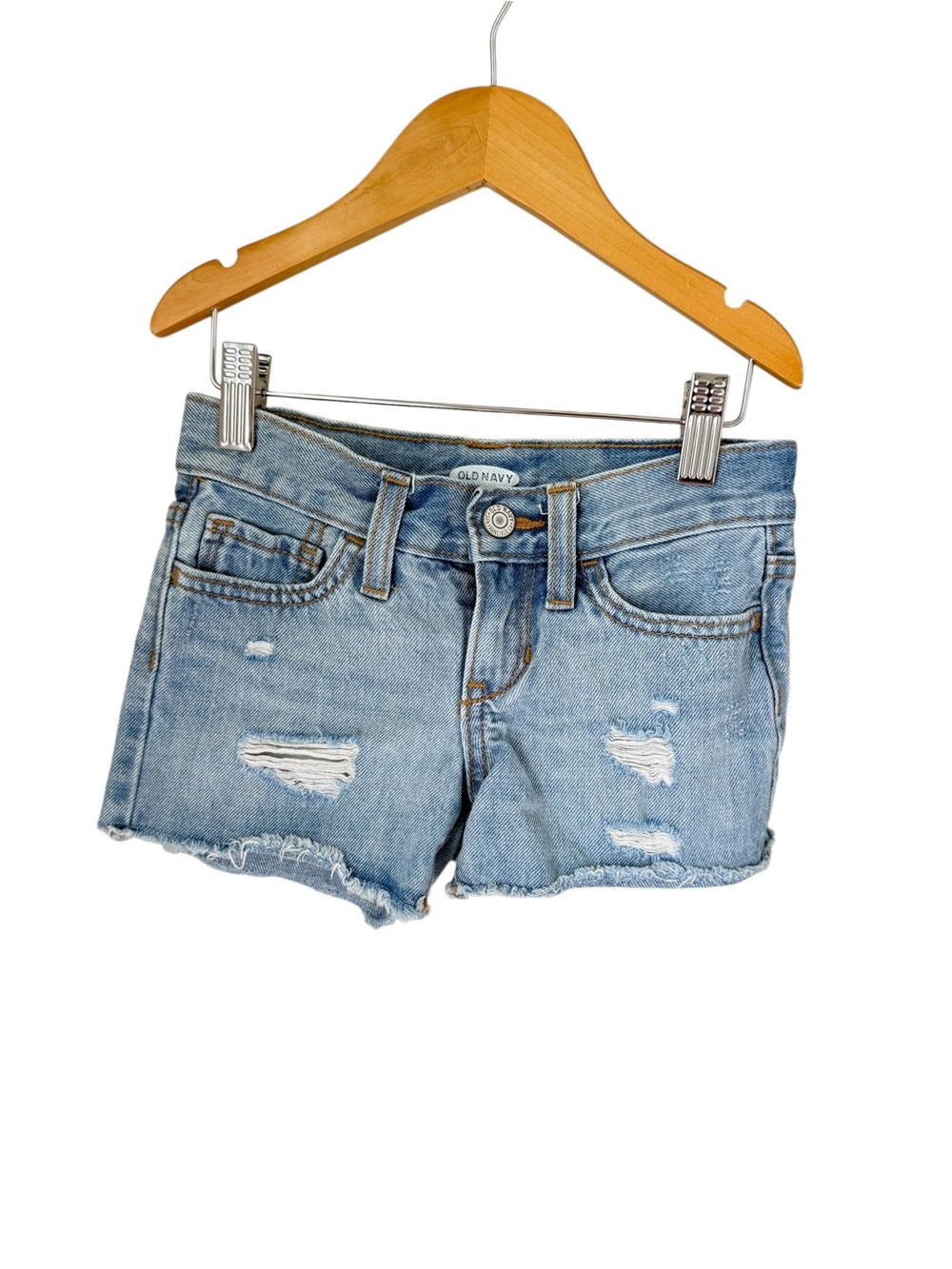 Old Navy Light Blue Distressed Denim Kids' Shorts